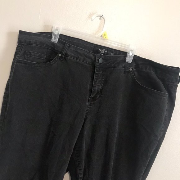 TORRID Classic Black Distressed Skinny Jeans Size 24R - Picture 4 of 7